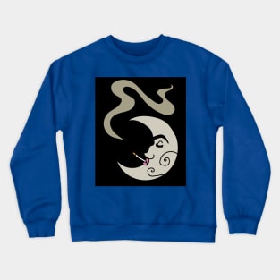 Luminous Moon Half Moon Face Crewneck Sweatshirt